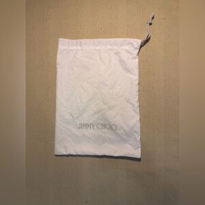 JIMMY CHOO LONDON Medium Drawstring Logo Dust Bag New 10.5”X 14.5” new
